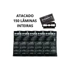 KIT 6 Cartelas Lâminas Barbex Back To Black - 240 Unidades