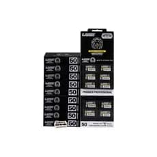 KIT 10 Cartelas de Lâmina Barbear Lamix Black 500 Unidades