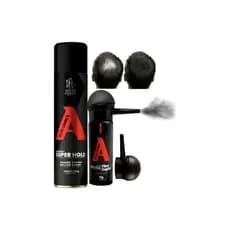 Kit Aplicador + Fibra Capilar Maquiagem +spray Laque Fixador