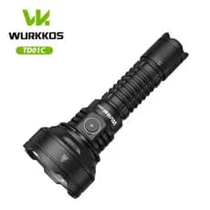 Lanterna Tática Wurkos TD01C 1800LM Super Brilho Portátil Para Acampamento De Emergência À Prova D'água Resistente LED.
