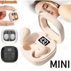 Mini Fones De Ouvido Sono Bluetooth 5.3 TWS Invisível Sem Fio Alta Fidelidade Som Estéreo Redução Ruído-LJ