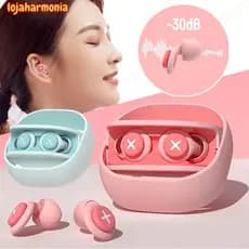 Tampões Auriculares De Silicone Isolamento Acústico Redução De Ruído Com Esponja Macia Protetor Auricular Para Dormir
