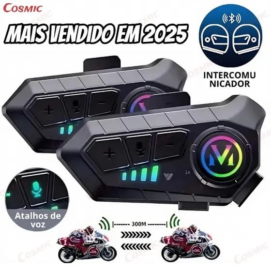 Intercomunicador Y10-X Fone De Capacete Para Capacete Ipx6 À Prova D'água Para Motocicleta Bluetooth5.3 Mais vendido2026