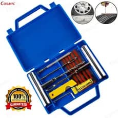 Kit Reparo Pneu Profissional Maleta Com 25 15 e 5 Refis Para Remendo Pneu moto e carro-CO