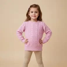 Blusa de Frio Feminina Infantil Tricot Premium