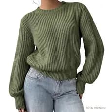 Blusa de Frio Feminina Básica Tricot Estilosa
