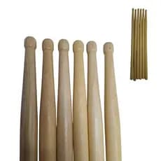 Baquetas Para Bateria Em Madeira Premium kit com 03 Pares