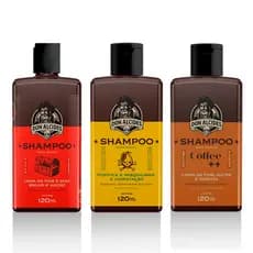 Kit 3x Shampoo Barba Barba Negra Lemon Coffee Don Alcides