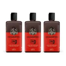 Kit 3x Shampoo Para Barba Barba Negra 120ml Don Alcides
