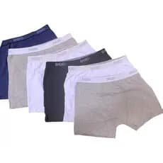 Kit 10 Cuecas Masculina Boxer 96% Algodão Cores Sortidas - G