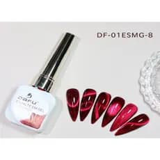 Esmalte em gel vermelho/Prata magnético olho de gato 10ml DAFU