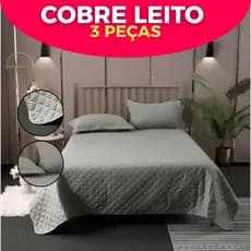 Kit Cobre Leito 3 Peças 400 Fios Solteiro Casal e Queen Colcha Para Cama Liquidação