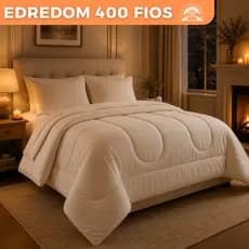 Edredom  400 Fios 100% algodão Dupla Face Quentinho Solteiro Casal Queen King Para inverno Avulso