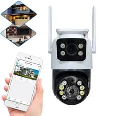 Câmera de Segurança A31 Xben Dual Camera com Resolução 1080P Branco/Preto