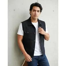 Colete Jaqueta Jeans Masculina 100% ALGODÃO
