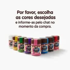 6un CORANTE EM PÓ PARA CHOCOLATE 5g CORES FAB!