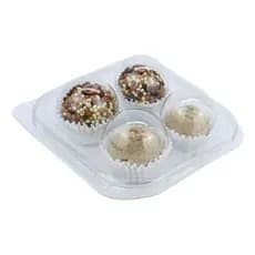 10~50un EMBALAGEM BLISTER FLIP BALL PARA 4 BRIGADEIROS