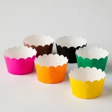 12~36un Wrappers Saia Para Cupcake Doces Festa - Diversas Cores