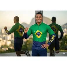 Camisa BRASIL Agro PESCARIA Manga Longa Proteção UV/Camiseta Rural Trator FazendaFUTEBOL Copa Brasil