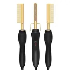 Chapinha de Cabelo 2 em 1 Alisamento e Cachos com Revestimento Cerâmico Profissional e Compacta Airer.br