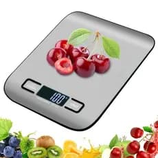 Balança de Cozinha Digital 10Kg em Inox Alta Precisão 1g Dieta Fit com Tara LCD Pilhas Inclusas Envio Imediato AIRER.BR