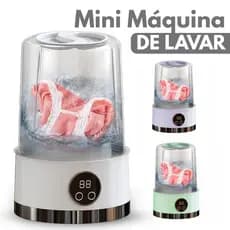 Máquina de Lavar Roupa Portátil Recarregável Mini para Viagem Pequena Máquina de Lavar Meias e Roupas Balde de LavagemAI