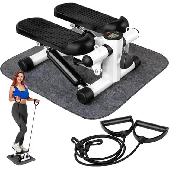 Mini Stepper Step Simulador de Caminhada Ginástica Com Elástico Regulagem Intens​ AIRER.BR