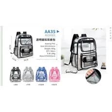 Mochila De PVC Transparente À Prova D'água Bolsa De Armazenamento De Grande Capacidade Estudante Viagem