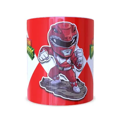 Caneca Power Rangers – Presente Geek e Nostálgico - em Cerâmica 325ml