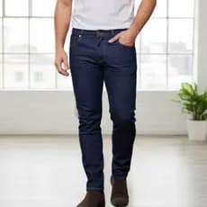 Calça Jeans Masculina Slim Fit Premium Lycra Azul básica
