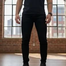 Calça Jeans Masculina Slim Fit Premium Lycra Preto