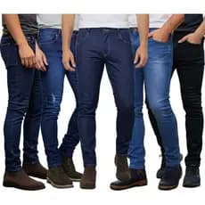 Calça Jeans Masculina Kit Com 5 Slim Fit Premium Lycra monte seu kit como desejar!