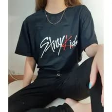 Stray Kids Camiseta Kpop UNISSEX 100% Algodão Fio 30/1  envio imediato