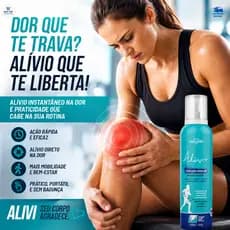 Dor muscular? Alivi Mousse Efervescente com Arnica, Cânfora e Mentol. Sensação refrescante e alívio muscular.