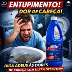 DESENTUPIDOR LÍQUIDO POTENTE 500ML | ACABA COM ENTUPIMENTO DE PIA, RALO, VASO SANITÁRIO RÁPIDO E CAIXA DE GORDURA.