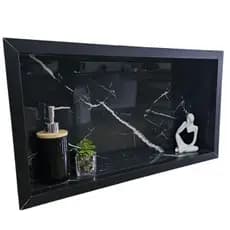 Nicho para banheiro porcelanato 60x30 porta shampoo prateleira. Envio imediato.