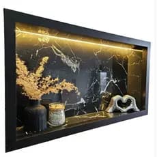 Nicho de porcelanato com LED 110V OU 220V 60x30 porta shampoo. envio imediato