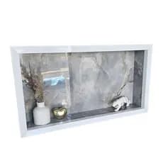 Nicho porcelanato 60x30 prateleira porta shampoo embutir.  ENVIO IMEDIATO.