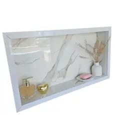 Nicho porcelanato banheiro 60x30 porta shampoo prateleira. Envio imediato.
