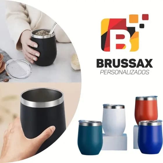 COPO TÉRMICO CUIA TAMPA ANTIVAZAMENTO PERSONALIZADO - 350ML