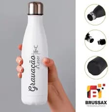 GARRAFA AÇO INOXIDÁVEL PERSONALIZADA - 500 ML