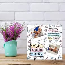 PORTA RETRATO AZULEJO PREMIUM PERSONALIZADO