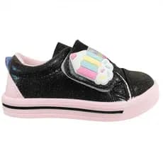 Tênis Infantil Menina Preto Lapis