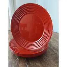 Prato Raso Refeição Degrade Cores Sortidas; Kit 5,10,15 ou 20 Pratos(Plástico). Almoço/Jantar/Festa.