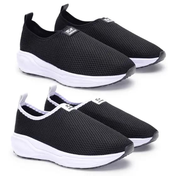 Kit Tenis meia 2 Pares Sapatos Sapatilha casuais inovação