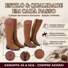 Botina Texana Country para Mulheres - Moda Western Bota CANO ALTO botina cano alto
