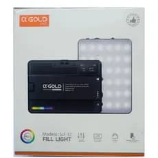 Iluminador Rgb Luz De Preenchimento Portátil - Fotos E Lives Estrutura Preto 110v/220v