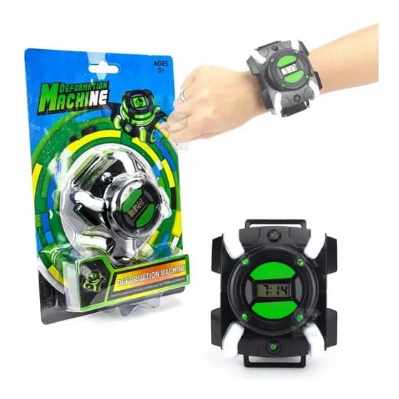 Relógio Lançador Luz Led Som Ben 10 Omnitrix