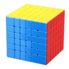 Cubo Mágico Cúbico Profissional 6x6 colorido Velocidade Sem Adesivo Quebra-Cabeça
