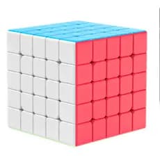 Cubo Mágico Profissional 5X5X5 Cubos 50mm Velocidade Bolso Adesivo Quebra Cabeça